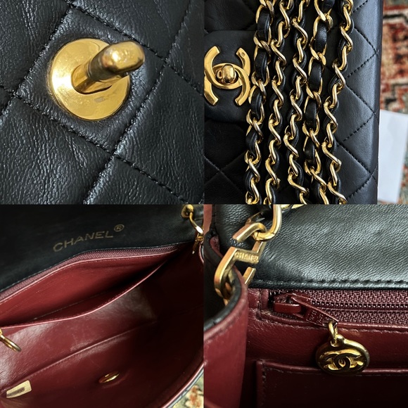 SOLD**Chanel Vintage Classic Mini Square Single Flap Bag - Picture 11 of 12